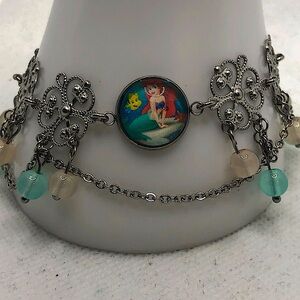 THE LITTLE MERMAID stainless steel Victorian style bracelet.